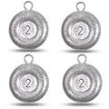 Disc Sinkers Fishing Weights, Coin Fishing Sinkers Weights Saltwater Surf Fishing Weights Bottom Drifting Trolling Catfishing Fishing Sinkers Saltwater Gear Tackle 1oz 2oz 3oz 4oz 5oz 6oz 8oz - style: 2 Ounce, 4 Pack