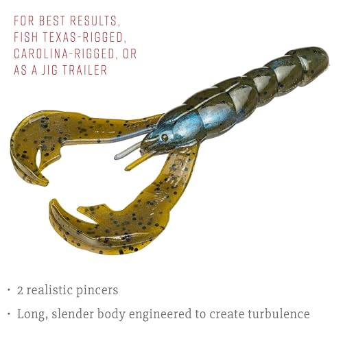 Strike King Rage Tail Craw - color: Blue Craw, size: 0.145 inch