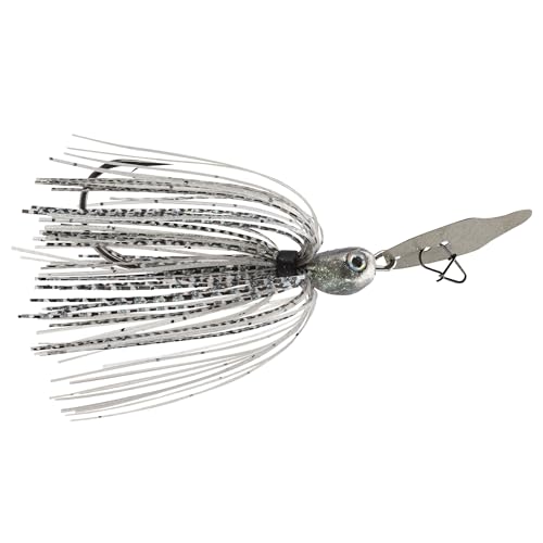 Strike King Thunder Cricket Fishing Lure, Vibrating Swim Jig, Silver Blade, 4/0 Jungle-Style Flipping Hook - color: 288 - Mouse, size: 3/8 oz
