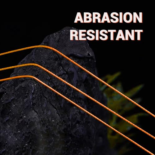 ANGRYFISH 8 Strand Braided Fishing Line, Hi Vis PE Fishing Line, 6LB-50LB | Zero Stretch - Low Memory - Ultra Strong & Abrasion Resistant - Thinner Diameter for Longer Casts - Saltwater/Freshwater - color: Orange, size: 10LB(150Yds)
