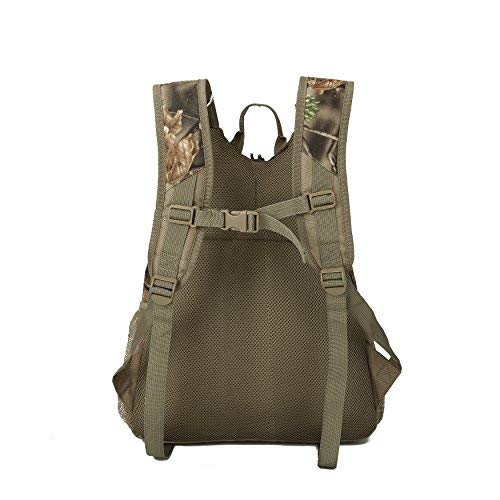 AUSCAMOTEK Camo Backpacks for Hunting Accessories Fishing Hiking Camping Camouflage Bag Small Day Pack for Men - color: Woodland Camo