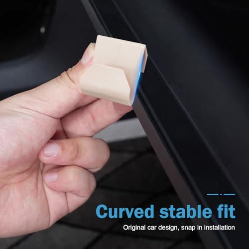 4 PCS Car Co-Pilot Glovebox Hooks, Hanger Storage Organizer for Cars, Co-Pilot Glove Box Purse Hook, Universal for Most Cars (White) - color: White