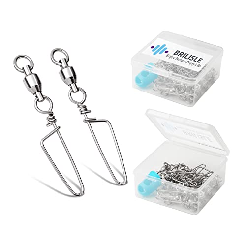 Fishing Snap Swivels,High Strength Saltwater and Freshwater Ball Bearing Swivel Corrosion Resistance Stainless,Fishing Swivels & Snaps,Swivels Fishing Tackle Barrel Swivel - size: SIZE0(18LB)20PCS