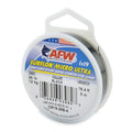 American Fishing Wire Surflon Micro Ultra Nylon Coated 1x19 Stainless Steel Leader Wire - Knottable Fishing Leaders Saltwater & Fly Fishing, 6lb Test - 61lb Test, Bright, Black & Camo Colors - color: Black, style: 5 Meter, 26 Pound Test