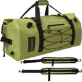 80L Dry Bag Large Waterproof Bag Roll-Top Heavy Duty Fishing Duffel Bag with Durable Straps & Handles for Kayaking Paddle boarding Boating Rafting Fishing - color: Green