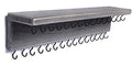 SANY DAYO HOME Jewelry Organizer with 30 Hooks and Cosmetics Shelf, 15 x 3 x 4 inches Wall Mounted Rustic Pine Wood Holder for Necklaces and Bracelets, Suitable for Kids and Adults (Gray) - color: 30 Hooks Grey