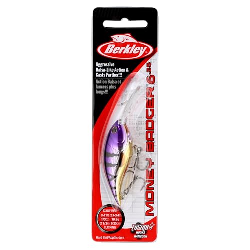 Berkley Money Badger Fishing Hard Bait - color: Viking Perch, size: 2 1/2 in - 6.25 (1/3 oz)