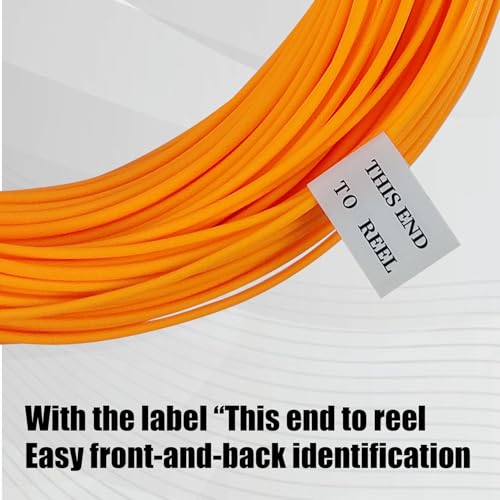 Aventik ProWeight WF Floating Fly Fishing Line Welded Loops Weight Forward Freshwater Trout Fly Line Kit WF 3 4 5 6 7 8 Low Stretch Slick Coating Accurate Casting - color: Hot Orange, size: 8F