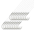 AMHDV Tiny Fishing Hooks with Line, Small Fishing Hook and Leader (Pack of 20) - color: Black, size: 10# (3.3-6.6lb)