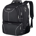 VECKUSON Lunch Bag Backpack, Insulated Cooler Lunch Box Backpack, Extra Large Travel Laptop Backpack TSA Friendly RFID Computer College bag for Women Men Fits 17.3 Inch Laptop - color: Gray-rfid