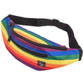 Vibe Festival Gear Rave Fanny Pack for Women Men – Festival, 4 Pockets, Adjustable Strap, Cute Waist Bag, Crossbody Belt Bag, Hiking, Running, Cycling - color: Rainbow, size: Fits Most