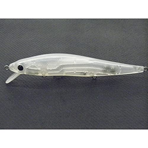 Blank Unpainted Minnow Crankbait Topwater Lipless Jerkbait Fishing Lures - color: UPM589P10