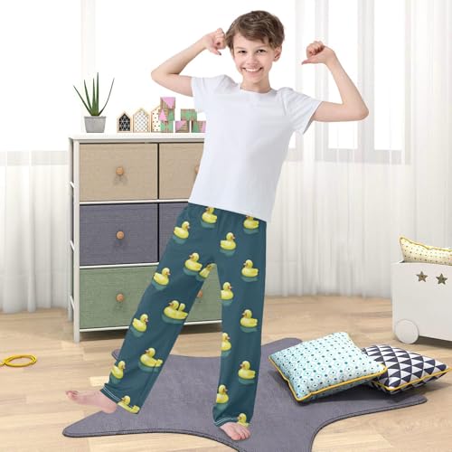 Pajama Pants Long Sleep Pant Elastic Waist Pajama Bottoms with Pockets - color: Color 5, size: 6-8 Years
