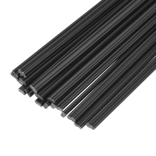 MECCANIXITY 20pcs 10 Inch Plastic Welding Rods PP Welding Strips Welder Rods for Car Bumper, Kayak Repair, Plastic Welder, Black - color: Black, size: 10 Inch