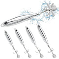 Fishing Jigs Metal Fishing Spoons Lures, Blade Bait Spinner Long Casting Jigging Spoon Lure Vertical Hard VIB Swimbait for Walleye Bass Trout Freshwater & Saltwater - color: A-5pcs 0.35/0.53/0.7/1.06/1.4oz