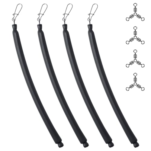 Dragging Weights for Catfishing Trolling, Drifting Dragging Sinkers, Bottom Search Lead Stick Weights and 3 Way Rig - style: 2oz, 4-pcs