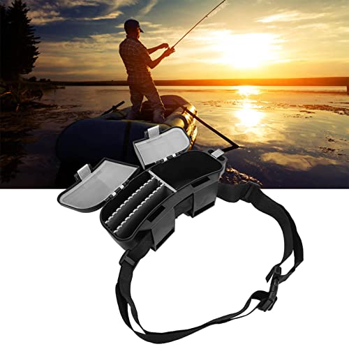 Fishing Tackle Box, Portable Fishing Lures Box Waist Pack Adjustable Belt Fishing Tackle Storage Kit for Lures Baits Hook