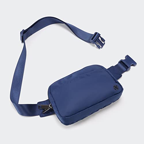 Pander Everywhere Belt Bag for Women, 5 Zipper Pockets Nylon Crossbody Fanny Pack Purse (Blue Perennial) - color: Blue Perennial