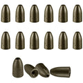 16 Pcs Tungsten Fishing Weights for Bass, Pitching and Flipping Sinker, Sizes 1/8, 1/4, 3/16 Oz Bullet Sinker, Bass Gear