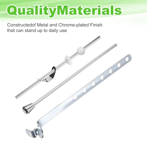 uxcell Sink Drain Repair Kit, 0.61" Sink Stopper Pull Rod Linkage Adjustable Center Pivot Ball Rod Iron Assembly for Bathroom Drain Replacement Parts, 15.5mm Ball - size: 15.5mm