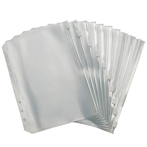 Dr.Fish Bait Binder Bags Worm Wallet Binders Travel Portable Compact Tackle Storage for Soft/Hard Baits, Leaders, Lines, Rigs - color: Pockets(Not Clip);10PCS, L:6" X 8-3/10"
