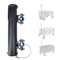 Rod Holders - Ideal for Wagons, Gardening Wagons, Gorillas and Campers, Golf carts. Clip-on mounting. - color: Black1