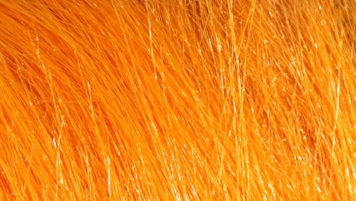 Hareline Fly Tying Extra Select Craft Fur – Premium Synthetic Fur for Streamers & Saltwater Flies - color: Bright Orange
