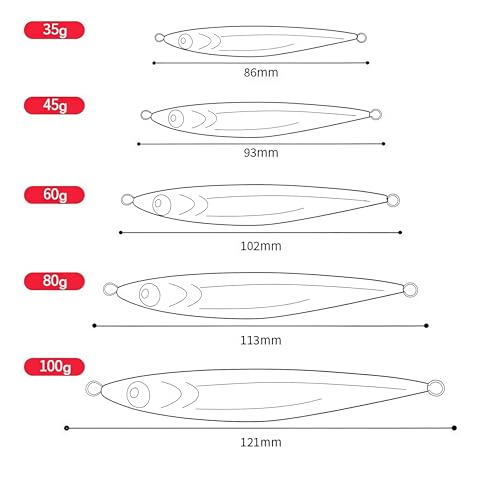 Saltwater Fishing Lures Metal Jigs Vertical Jigging Lure with Treble & Double Assist Hooks, 35-100g 6 pack Laser Glow Spoon Speed Sinking Slow Pitching Jig Offshore Targeting Tuna Mahi-Mahi Yellowtail - size: 80g/2.82oz