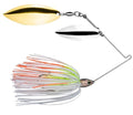 Strike King Tour Grade Spinnerbait Fishing Lure, Weight Forward Design, 3D Eyes, Hand-Tied Skirt - color: Cole Slaw, size: 3/8 oz