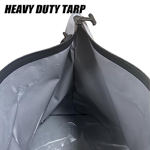 Buffalo Gear Fish Tournament Weigh in Bag for Bass Fishing, Heavy Duty Fish Bag for Caught Fish Waterproof,Leakproof,Puncture Resistant - color: Grey-25×23in