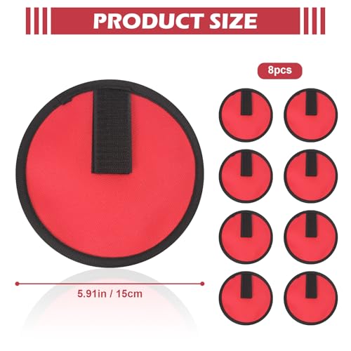 Fishing Lure Covers 8 Pack Fishing Lure Wraps Durable Fishing Hook Cover Bait Storage Protectors 6" Lure Shield Guard Protector to Keep Fishermen Safe for Rod (Red) - color: Red