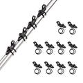 Booms Fishing Hook Keeper for Fishing Rod, HK1S Fishing Bait Holder with 2 Sizes Rubber Rings, 10 Sets or 20 Sets Options - style: 10 Sets
