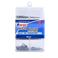 American Fishing Wire Fishing Swivels - Mighty Mini 100% Stainless Steel Snap Crane Swivels, 3X Stronger Than Brass, For Terminal Tackle Box, Up to 600lb Test - Fishing Gear for Fishing Line Leaders - style: Mighty-Mini Stainless Steel Swivels Kit