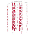 Squidnation Fat Daddy 6 Arm Stainless Steel Rubber Squid Dredge Marlin Fishing | Fishing Dredge | - color: Red