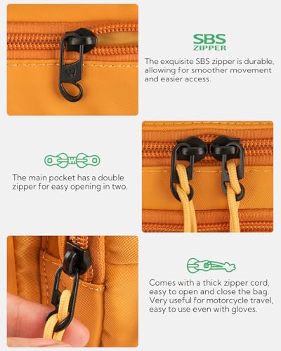 WATERFLY Fanny Pack Waist Packs: Large Crossbody Fanny Packs for Women Men with 5 Zipper Pockets Adjustable Strap Waist Bags Hip Pack for Traveling Cycling Running Hiking-Tan - color: Tan