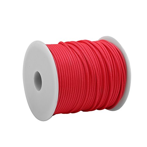 50M 2mm Speargun Reel Line Wear Spearfishing Line Heavy Duty All-Purpose Utility Cord (Red)
