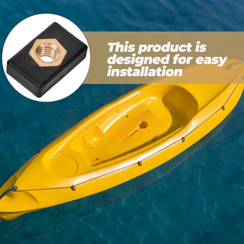 POPETPOP 2pcs Kayak Slide Track Rail Nut Replacement for Canoe Fishing Rod Base Compatible Various Boat Types Secure Support System