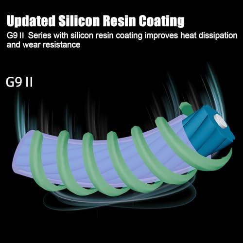 SeaKnight G9 II 8+1 Braide line, 9 Strands Braided Fishing Line Fast Sinking Fishing Line 164Yds/328Yds Seawater-Proof UV-Proof Coated PTFE Sea Fishing Line Braid 17-80LB - color: Yellow, size: 45LB(0.28mm)-164Yds