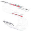 12 Pcs Double Drop Saltwater Fishing Rig - Pre-Tied 2 Hook Bottom Fishing Rigs with Swivels and Snaps - 90lb Mono Leader Line for Snapper, Bass, Mackerel, Catfish, Surf Pier Boat