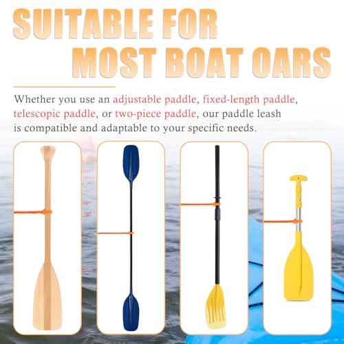 1/2/4 Pack Kayak Paddle Board Tether Leash Stretchable Strap Lanyard Rope, 3.3-7 Feet with Carabiner for SUP Kayaking Boating Canoeing Fishing Pole Rod or Other Gear - color: Orange, size: 4pcs(3.3-7ft)