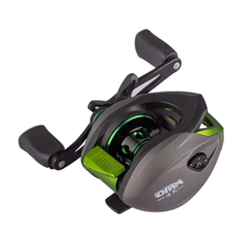 Diwa Baitcasting Reel-New Streamline and Kinetic Design Baitcaster Fishing Reel - 7.4 OZ Double Shielded 10+1 BB - 8 Magnet Braking System - 7.2:1 Gear Ratio Freshwater Saltwater Fishing Reels - style: Right