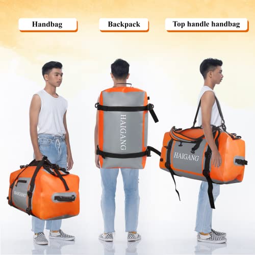 110L Waterproof Duffel Bag Travel Dry Bag, Large Capacity, Adjustable Thickened Straps and Handles, Zip Closure, Air Valve, Fully Waterproof, Perfect for Boating, Rafting, Motorcycle Kayaking - size: 110L