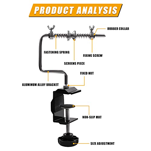 Fishing Line Spooler Winder with Clamp Adjustable Stable Reel Spooler Machine Spooling Station System Portable Fishing Line Spooling Accessories for Spinning Casting Reels - style: Type A-with Clamp