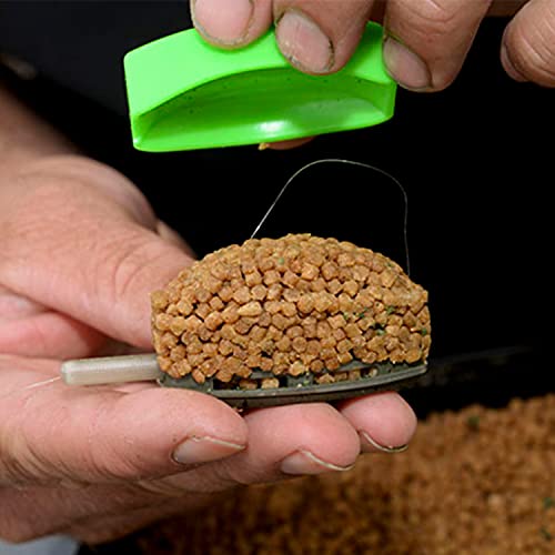 Carp Fishing Method Feeders Set,4pcs Inline Method Feeders with 1pc Quick Release Mould Bait Holder Tool Carp Fishing Tackle Accessories - color: Set C(15g,24g,34g,40g)