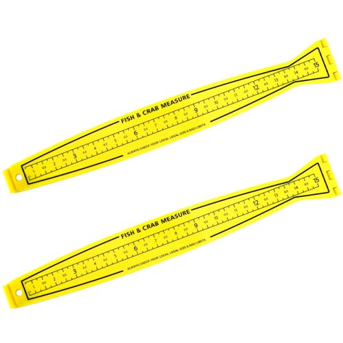VioraWhite 2 Pcs Fish Measuring Board - 32in/80cm Folding Fishing Ruler Fishing Measurement Ruler Crab Measuring Tool Lightweight Bump Board for Boat Kayak (32" Imperial Scale) - style: 32" Imperial Scale