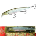 LUCKY CRAFT Slender Pointer 112 MR Fishing Lure, 4.5" Suspending Jerkbait, 4-5 ft Depth, Long Casting, Freshwater Trout and Bass Lures, Bass Fishing Gear and Tournament Hard Bait - color: 583 Ghost Minnow Sakura