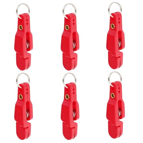 Heavy Tension Snap Release Clips for Weight Planer Board Kites Downrigger Trolling Fishing - size: 6Pcs