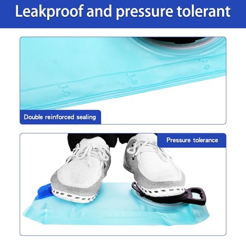 Hydration Bladder, 1.5-2-3L Water Bladder for Hiking Backpack, BPA-Free Leak Proof Water Reservoir Storage Bag, Water Pouch Hydration Pack for Camping Cycling Running - color: 3L-Water Bladder-Blue