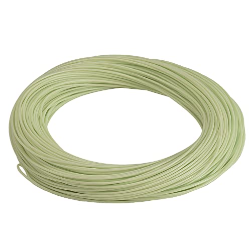 SF Fly Fishing Line Weight Forward Floating Fly Line for Fly Fishing 3wt 4wt 5wt 6wt 7wt 8wt 100FT Double Welded Loops - color: Moss Green, size: WF7F 100FT