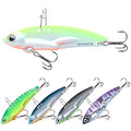 TRUSCEND Vibespinner Easy Catch Fishing Lures with BKK Hooks, Tail Spinner Baits with 4 Actions, Vibrating Swimming Flashing & Jigging for More Bites, Spoon Lures for Bass Trout Crappie Walleye Pike - color: C3-0.3oz-2.2"